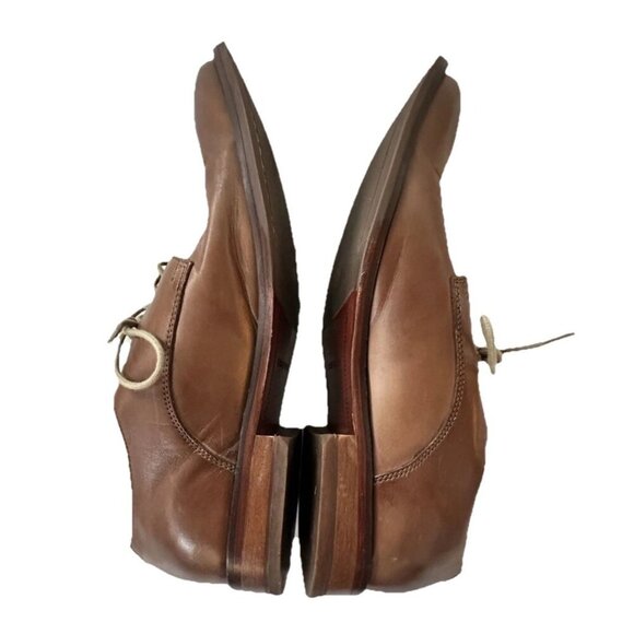 Cole Haan Leather Dress Shoes Men 9.5 Light Brown Oxford Williams Lace Up - Picture 5 of 9